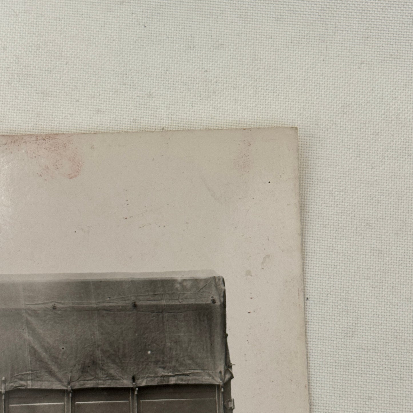 Vintage Photograph Photo Early Antique Military Truck ?