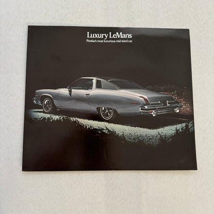 1974 Pontiac LeMans Car Sales Brochure Catalog Advertising