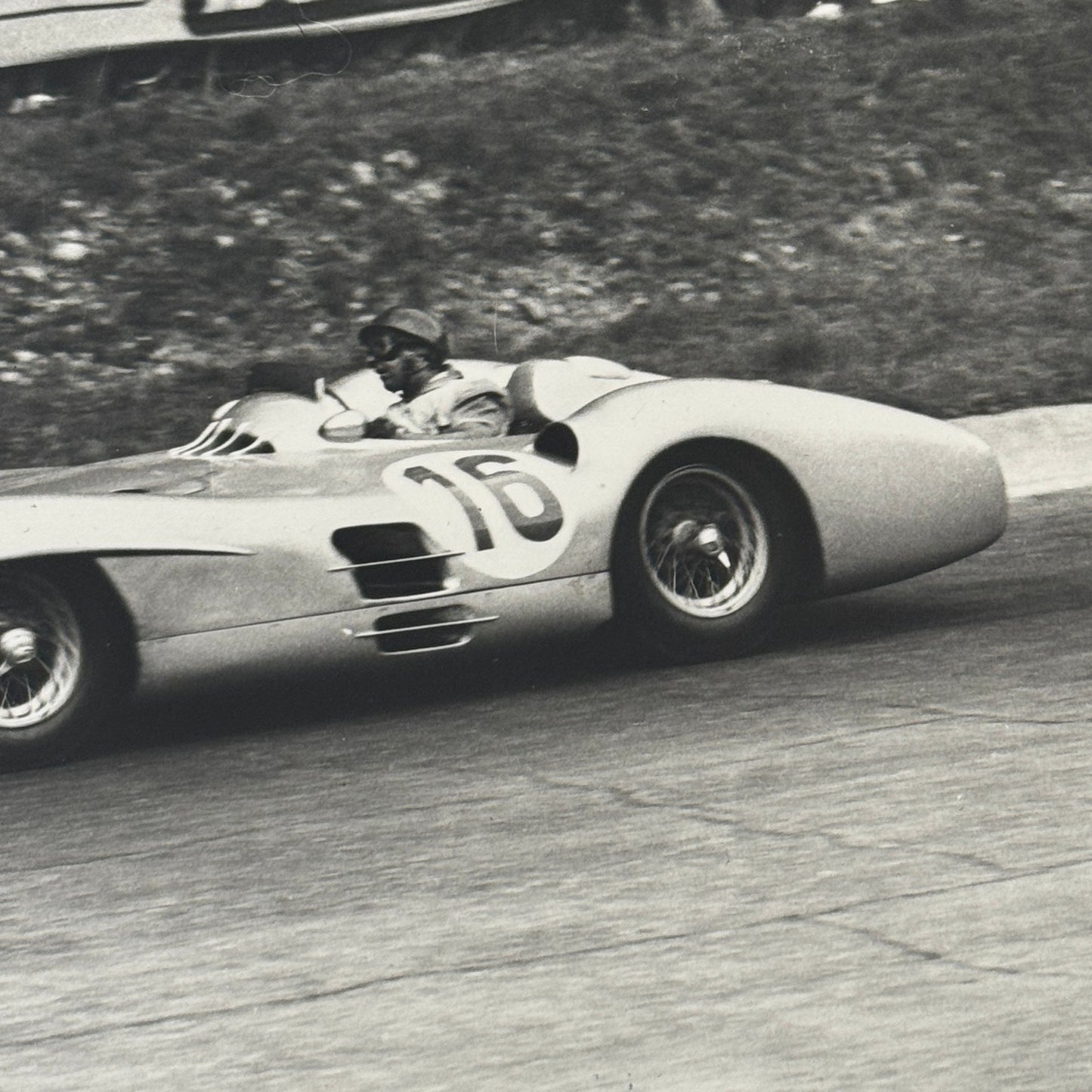 Mercedes Benz Racing Photo Photograph Print W196 Streamliner Car Stirling Moss