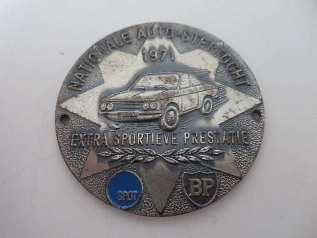 1971 Nationale Auto Stertocht European Car Club Rally Badge BP Oil