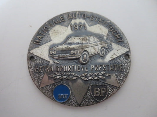 1971 Nationale Auto Stertocht European Car Club Rally Badge BP Oil