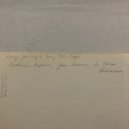 Katharine Hepburn Actress Photo Photograph Print Movie Still Long Days Journey