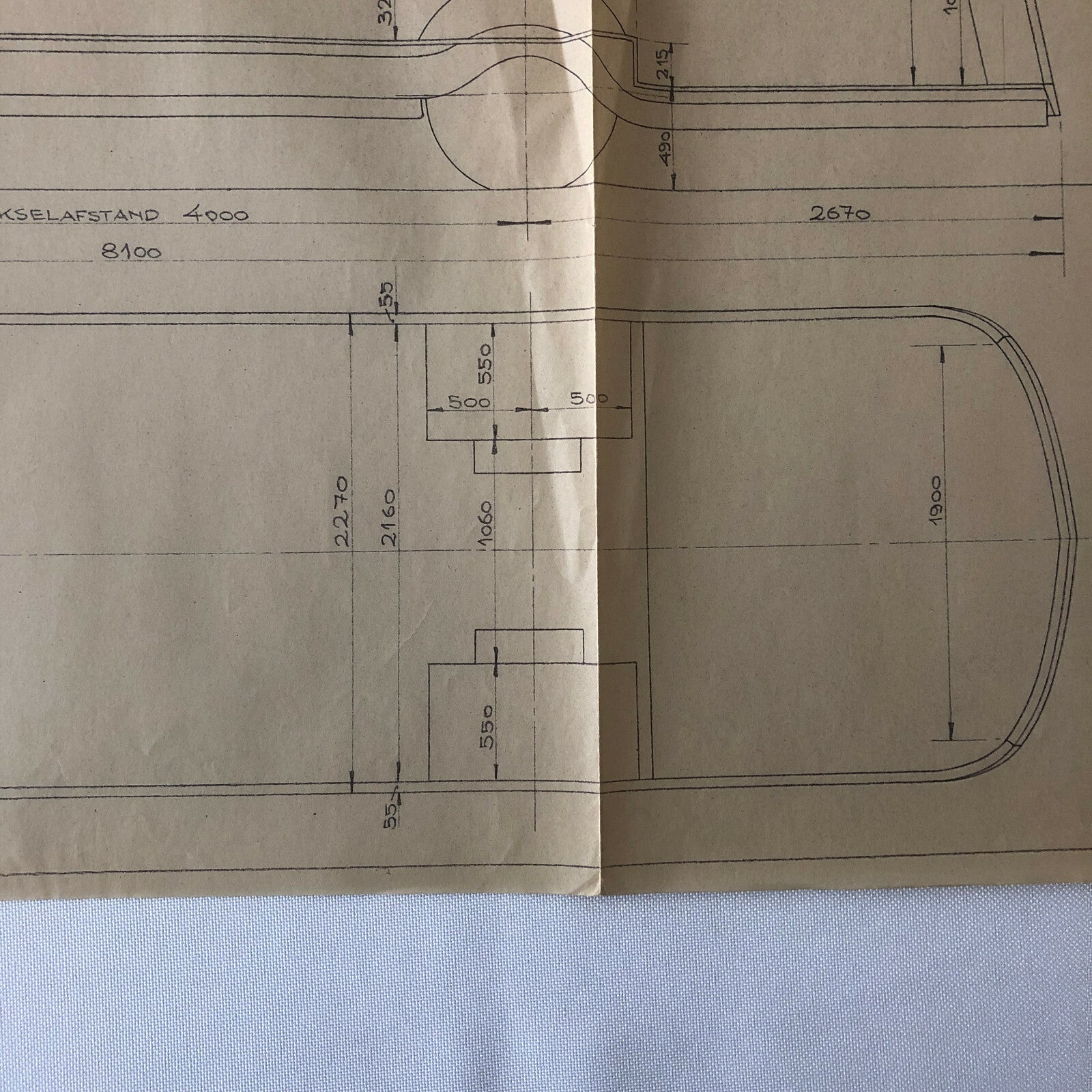 1936 Coachbuilder Bus Design Blueprint Rendering Blue Print Coach Truck 