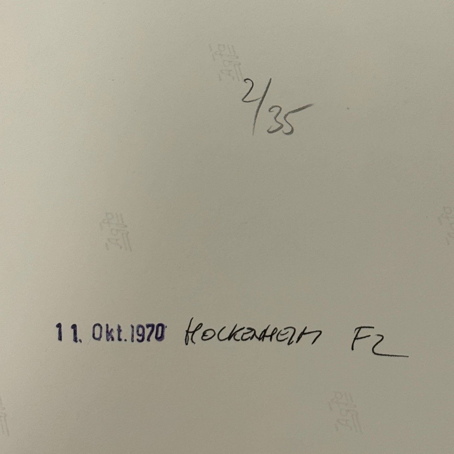 Vintage Racing Photo 1970 Hockenheim F2 Race Derek Bell Driver Motorsport