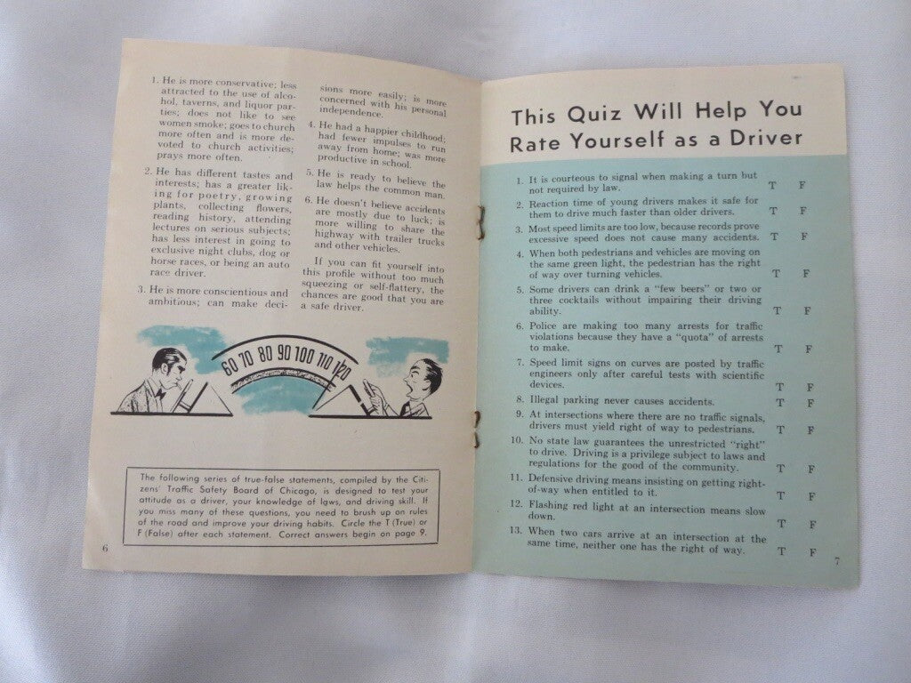 1956 What Kind of Driver are You Book Lloyd Norman - Vintage Car Road Sociopath 