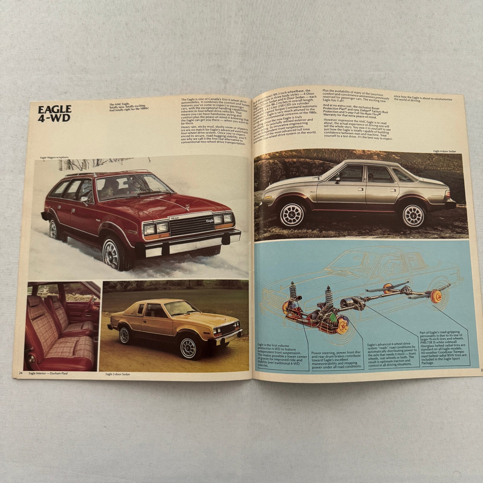 1980 AMC Car Sales Brochure Catalog AMC Spirit AMX Concord Pacer Eagle 4WD