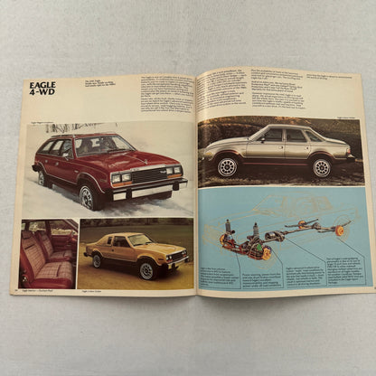1980 AMC Car Sales Brochure Catalog AMC Spirit AMX Concord Pacer Eagle 4WD