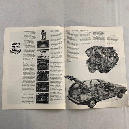 Lancia Thema Station Wagon Car Sales Brochure Catalog German