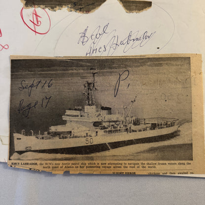 Vintage Ship Boat Photo Photograph Print HMCS Labrador Ship