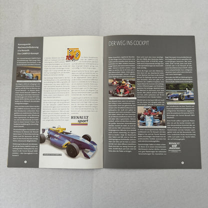 Renault Sport Racing Brochure GERMAN TEXT Renault Megane Cup Sport Spider +