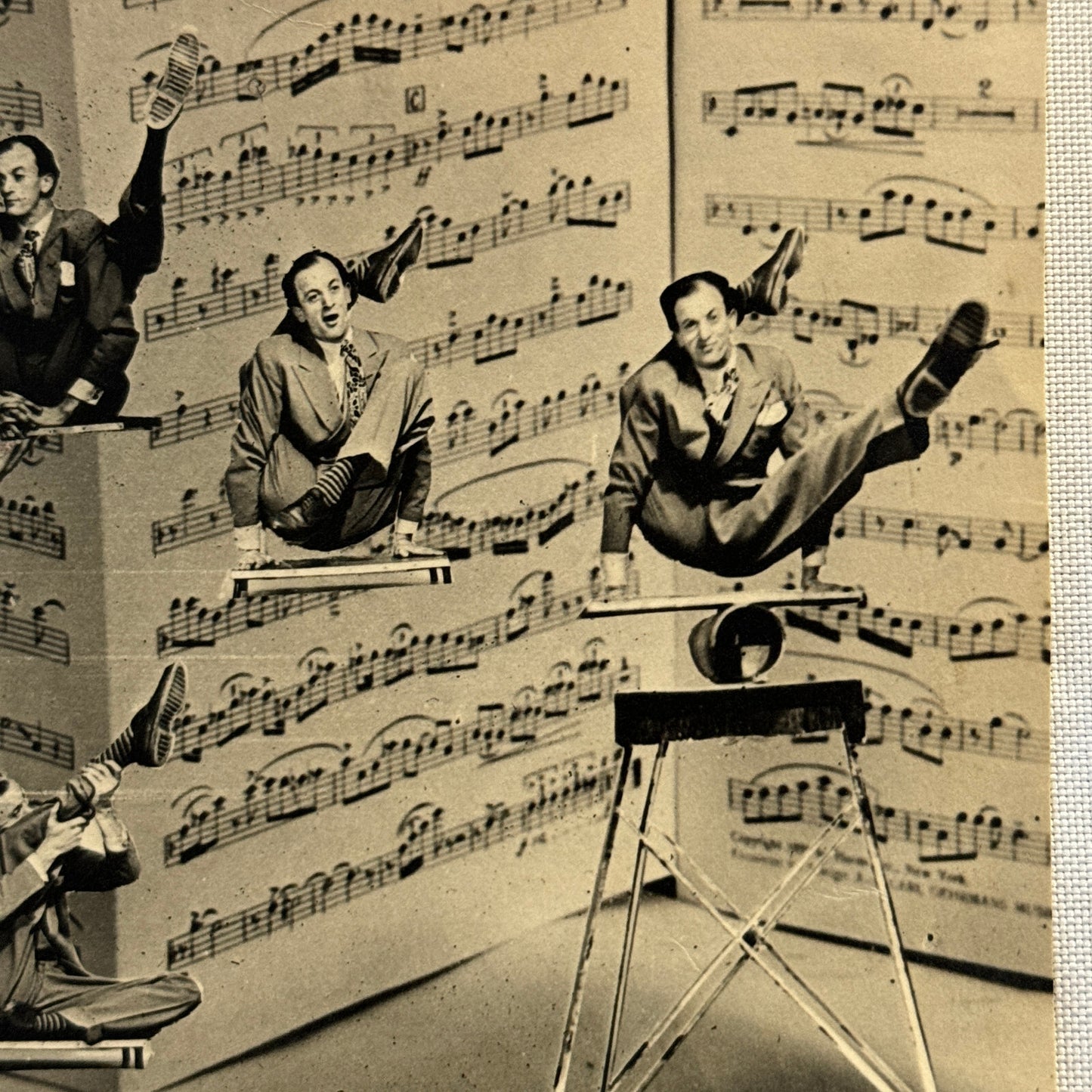 Circus Acrobat Balancing Act Photo Photograph Kaiper Vintage Holland