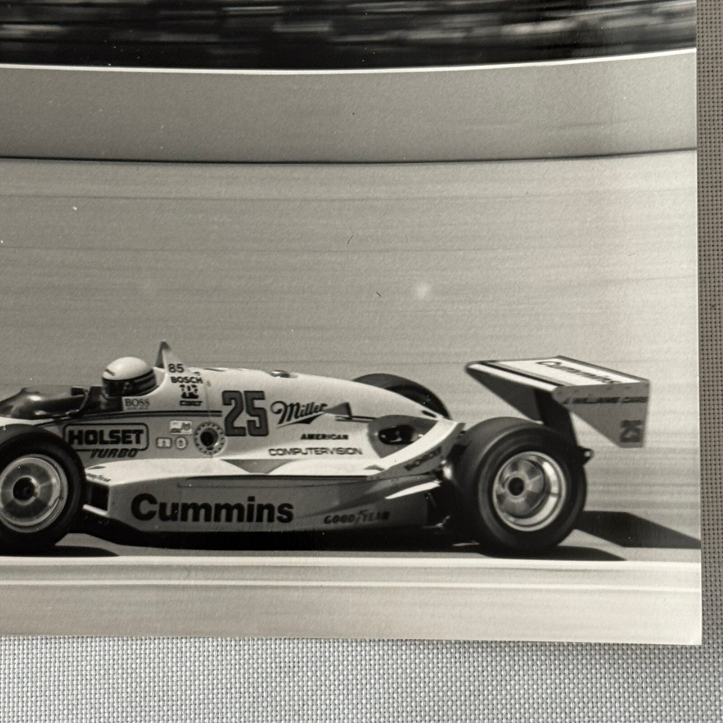 1987 Indy Racing Photo Photograph Print Al Unser Sr March Cosworth Car