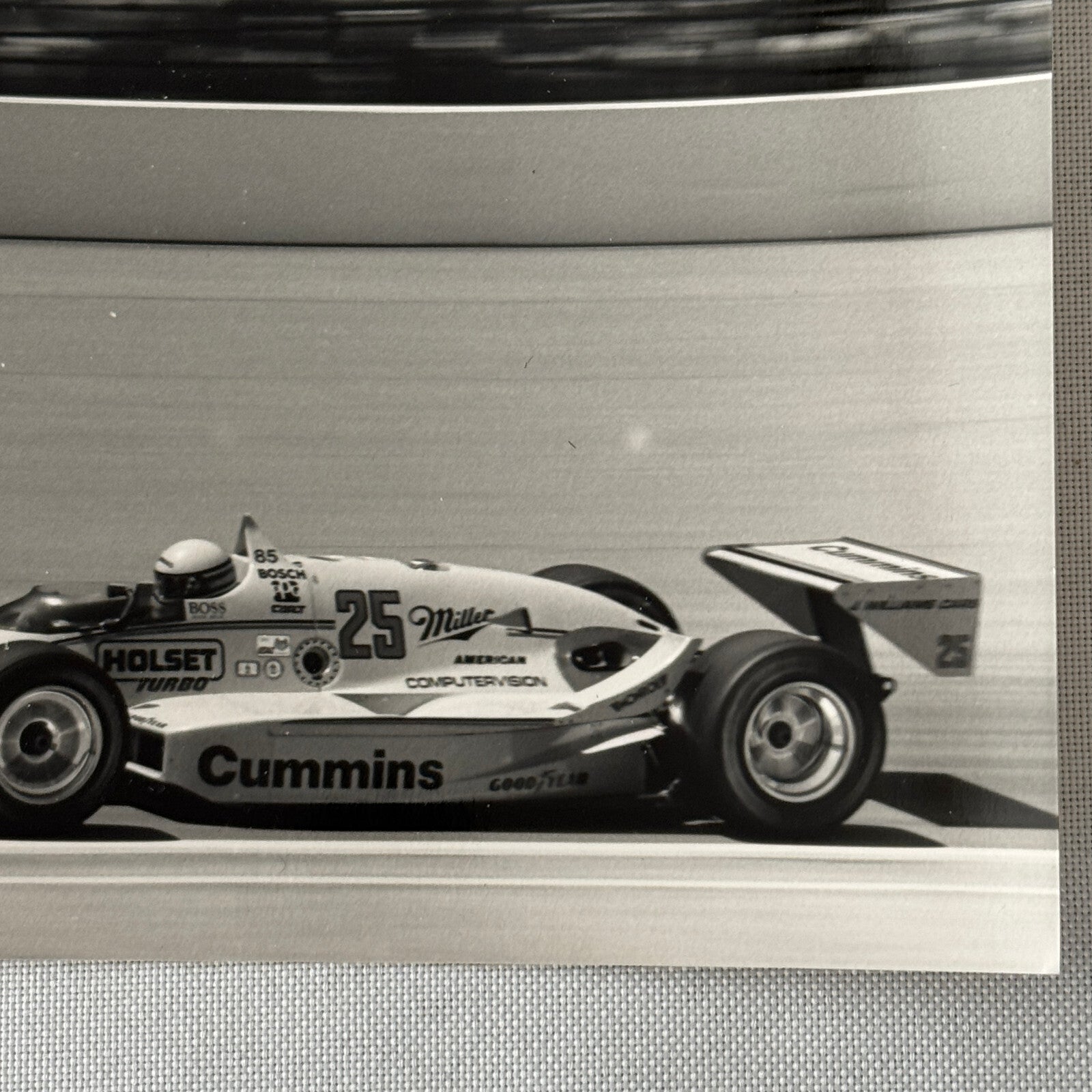 1987 Indy Racing Photo Photograph Print Al Unser Sr March Cosworth Car