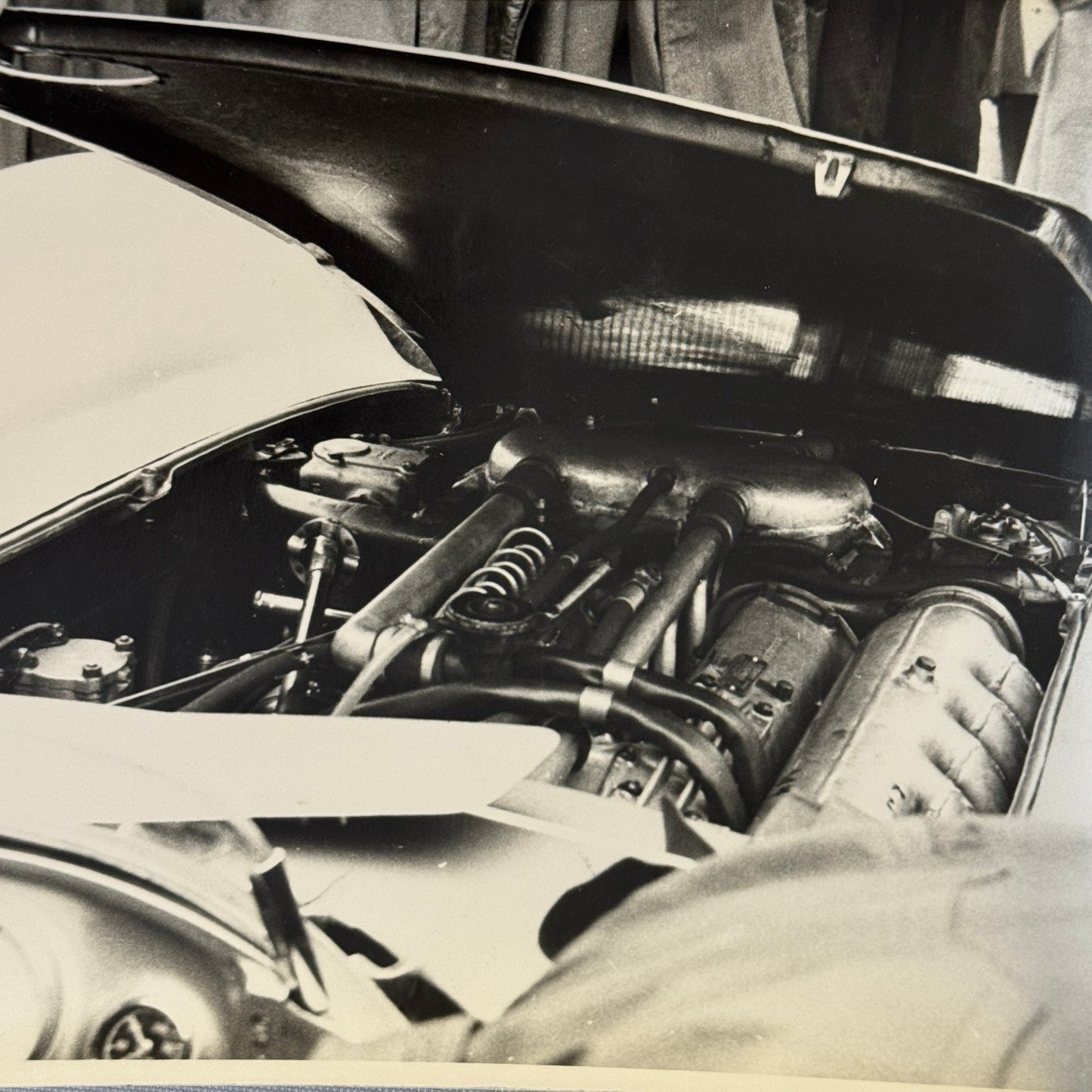 Vintage Racing Photo Photograph 1955 British Grand Prix Mercedes Benz W196 Car