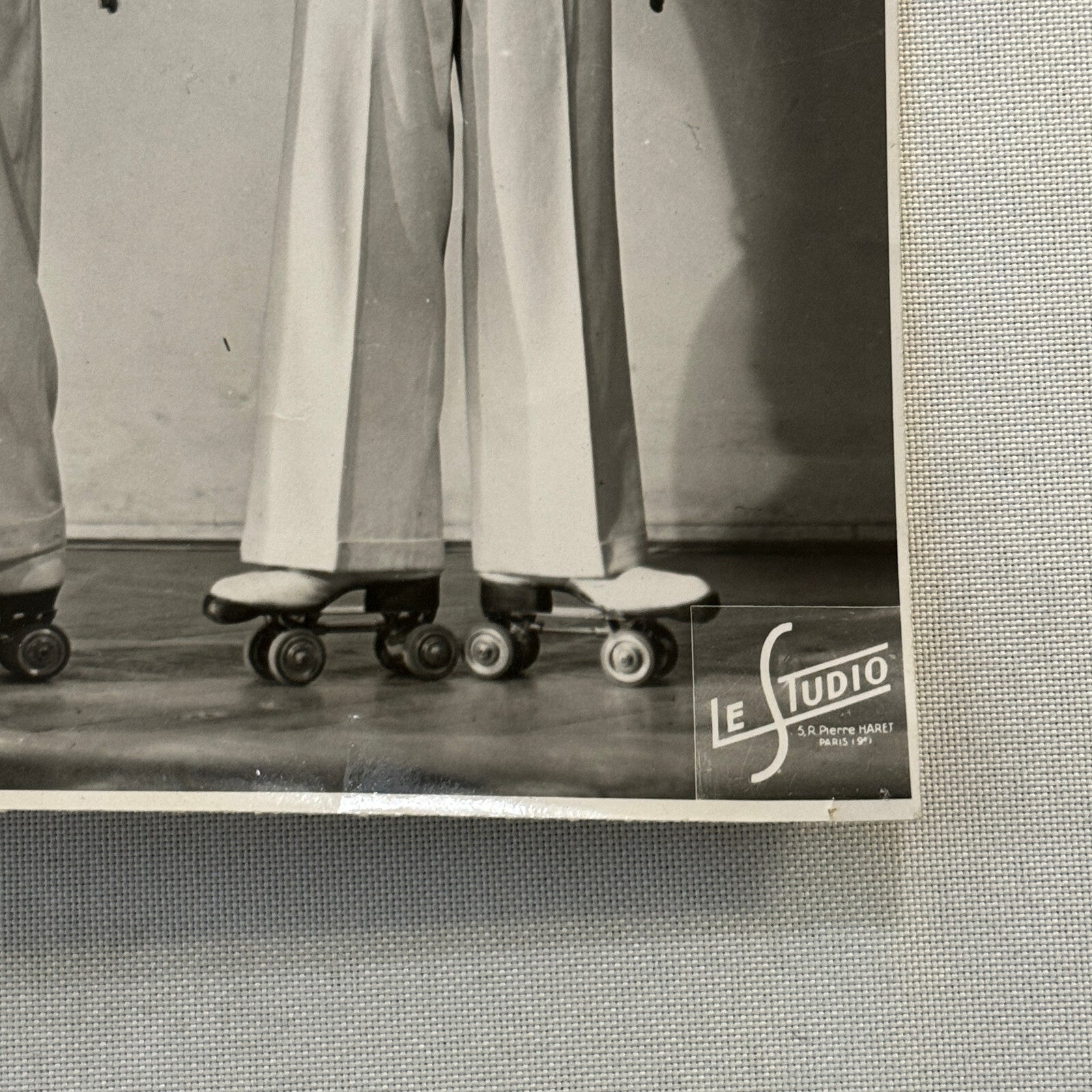 Vintage Circus Photo Rowlers Roller Skating Act Performer France Photograph