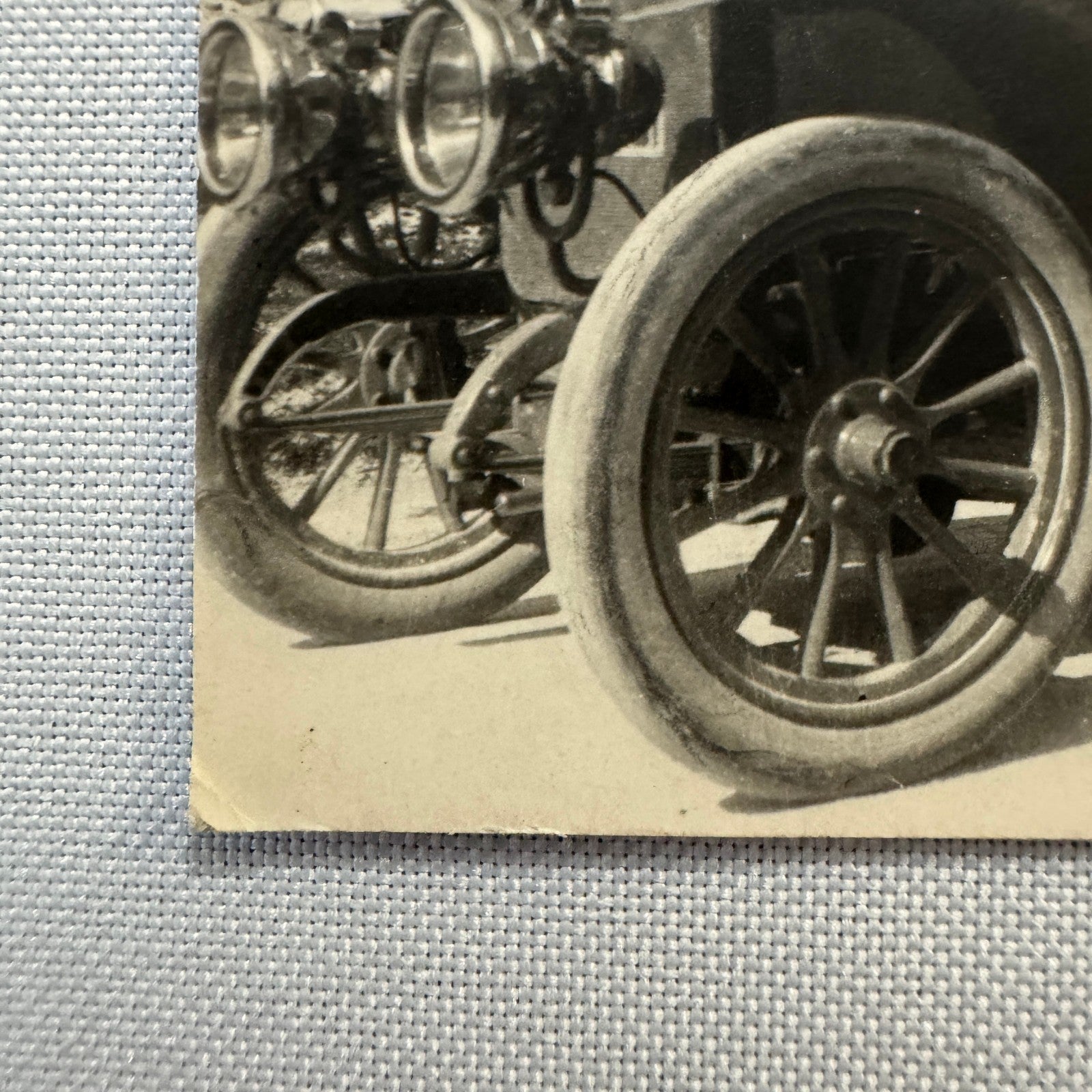 Vintage Photograph Photo People in Early Antique Automobile