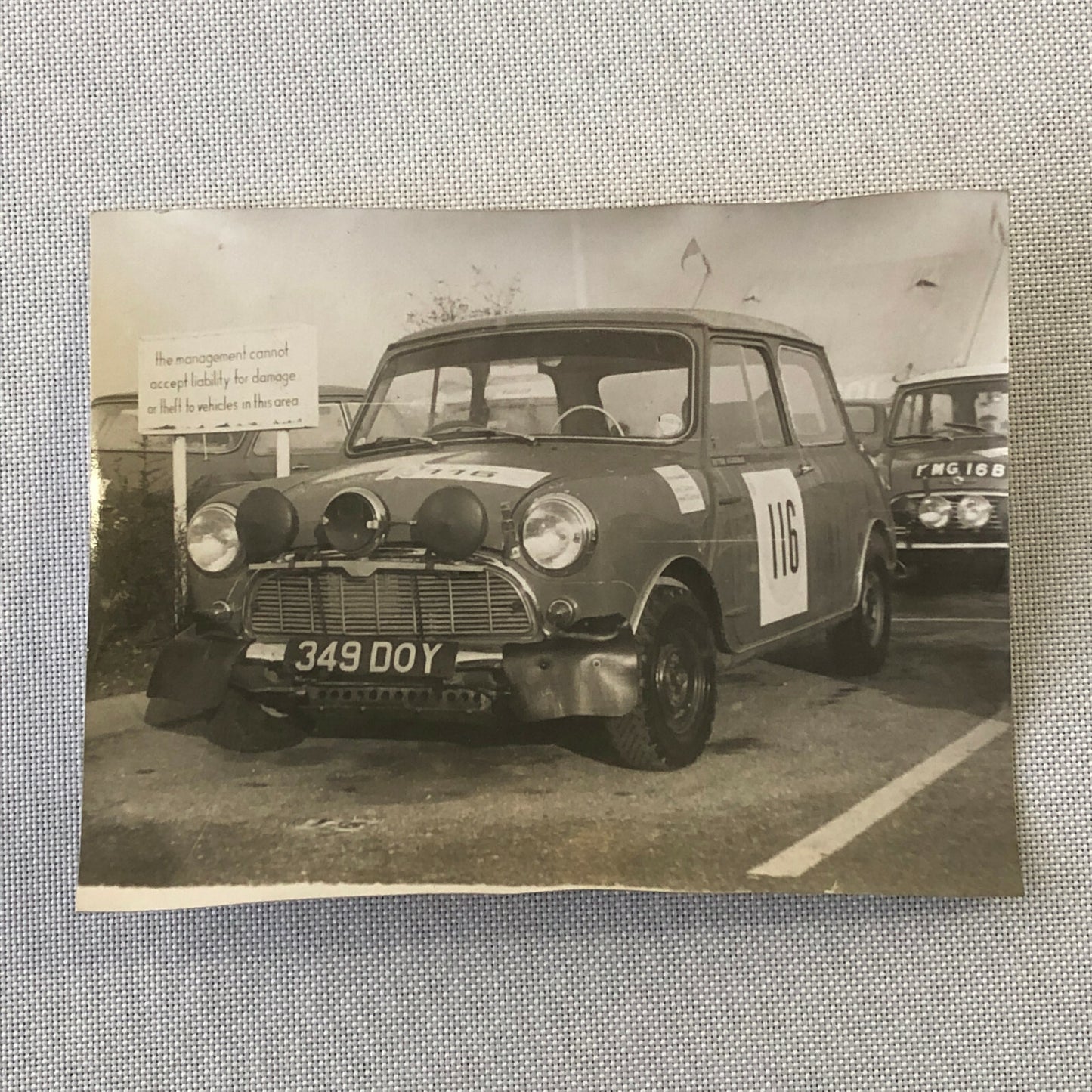 Vintage MINI Racing Car Photo Photograph Print 