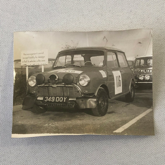 Vintage MINI Racing Car Photo Photograph Print 