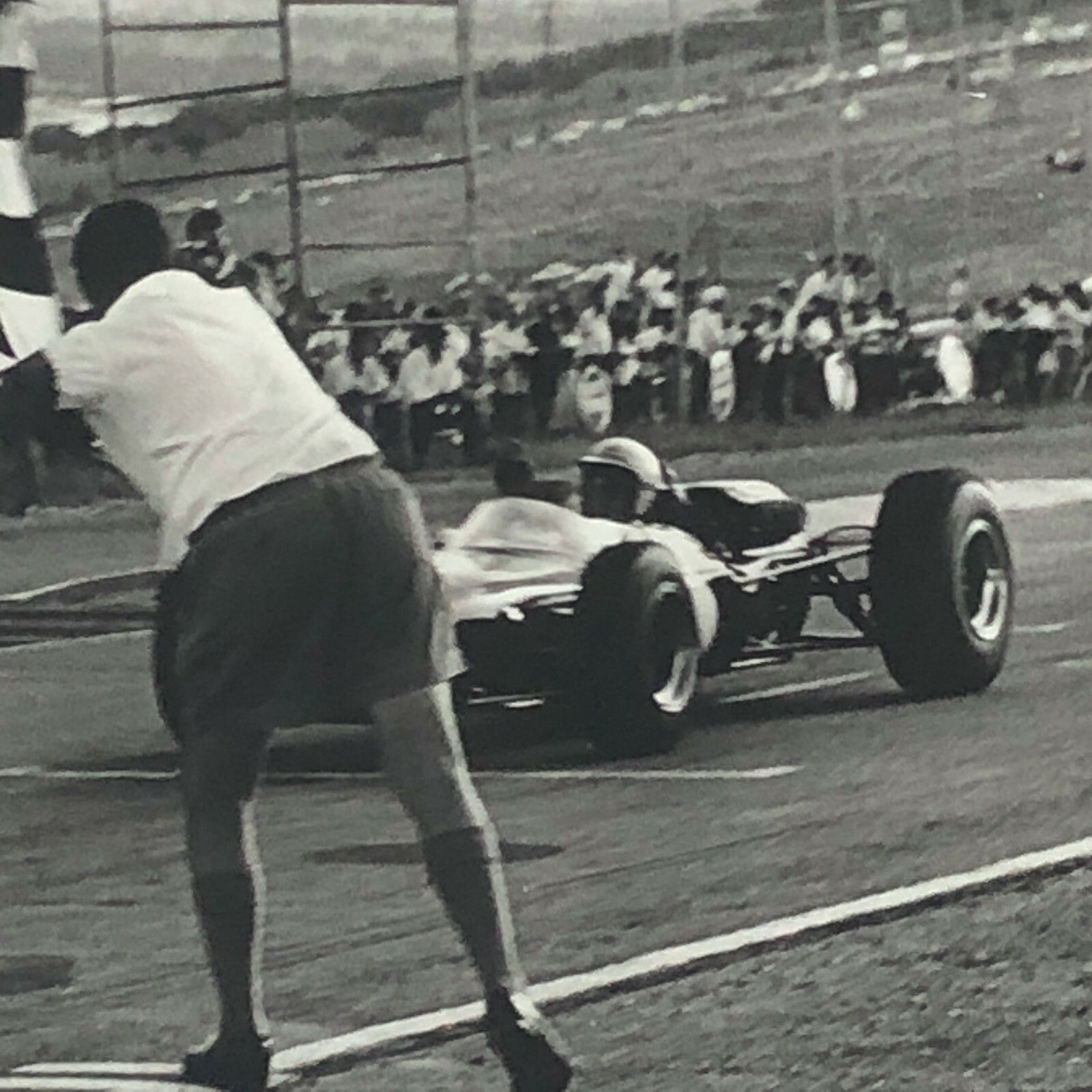 Vintage Grand Prix Racing Photo Photograph Jack Brabham Driver Car Win