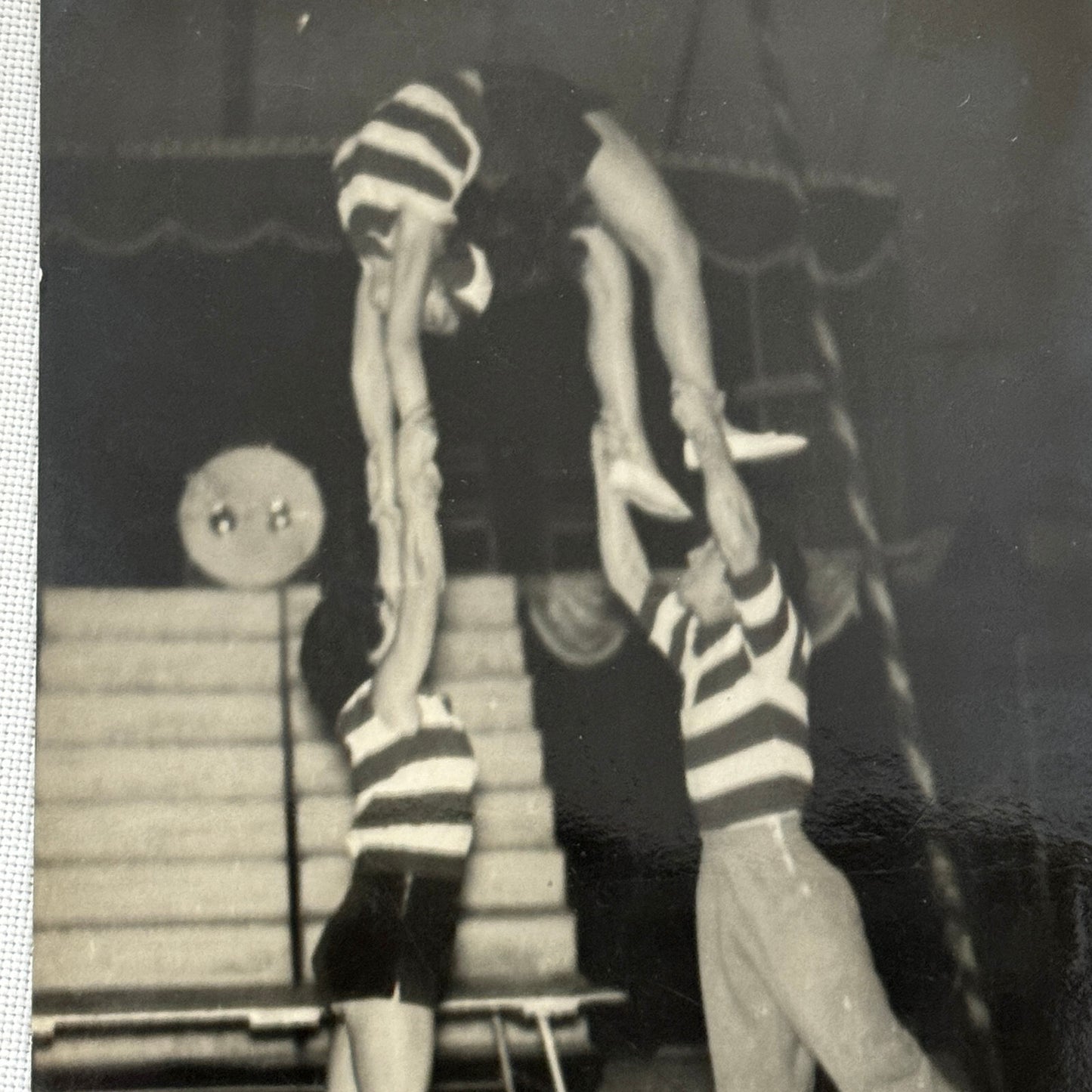 Vintage Circus Balancing Acrobat Act Photo Photograph Lot 2x 3 Rayers European
