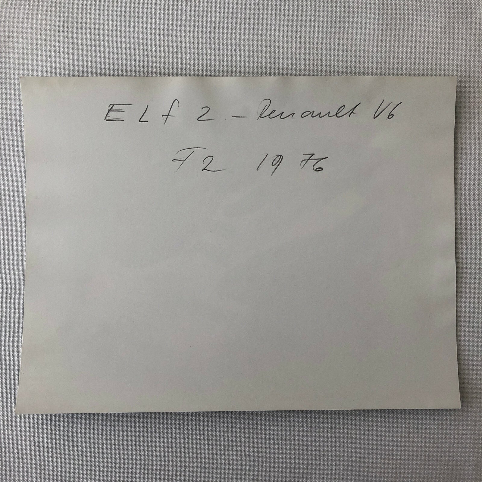 Vintage 1976 Formula 2 F2 Hockenheim Racing Photo Photograph Renault Jabouille