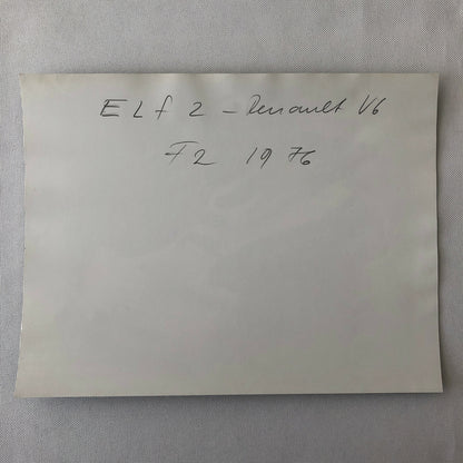 Vintage 1976 Formula 2 F2 Hockenheim Racing Photo Photograph Renault Jabouille