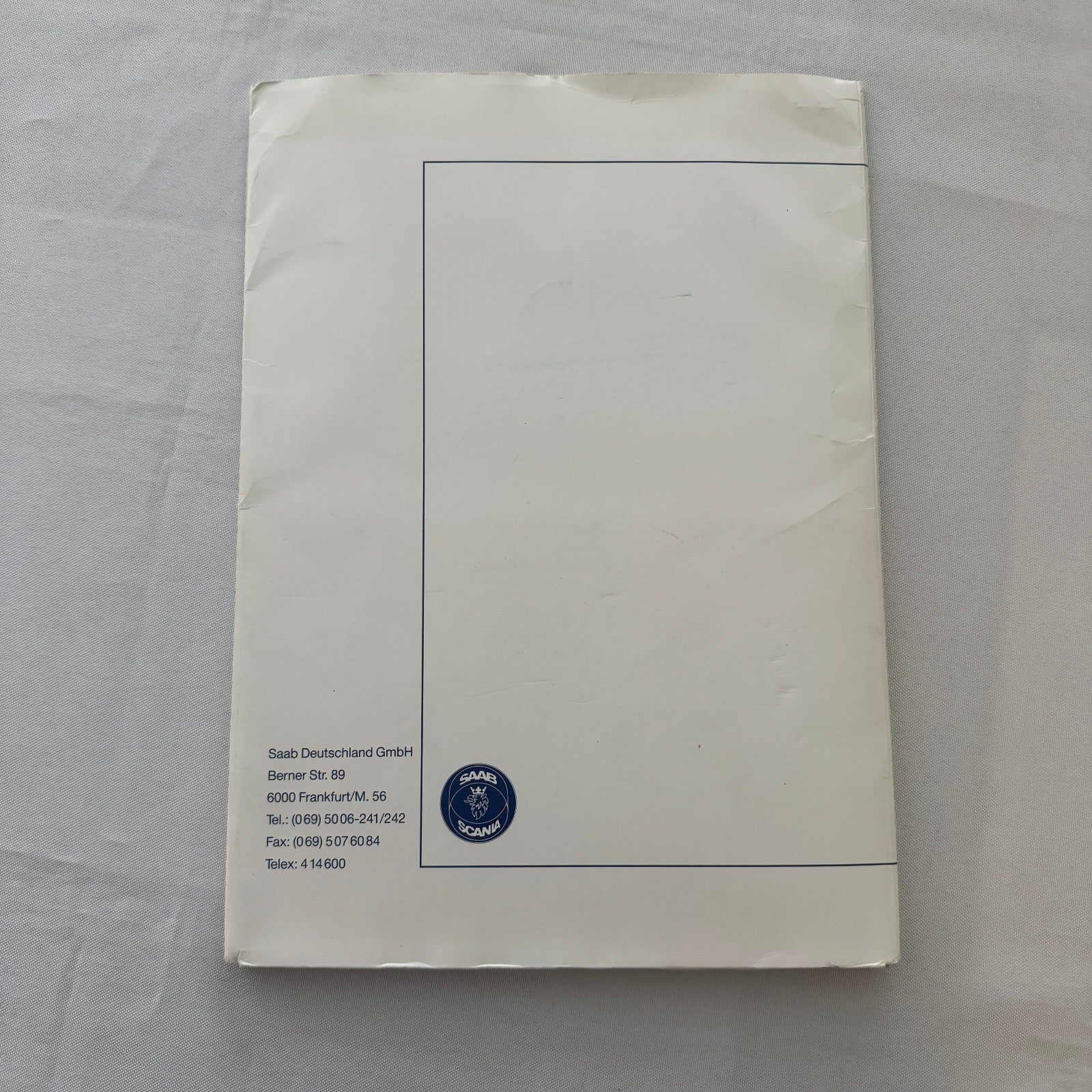 1988 Saab Press Kit Brochure Photos Saab 900 Turbo Cabriolet Convertible GERMAN