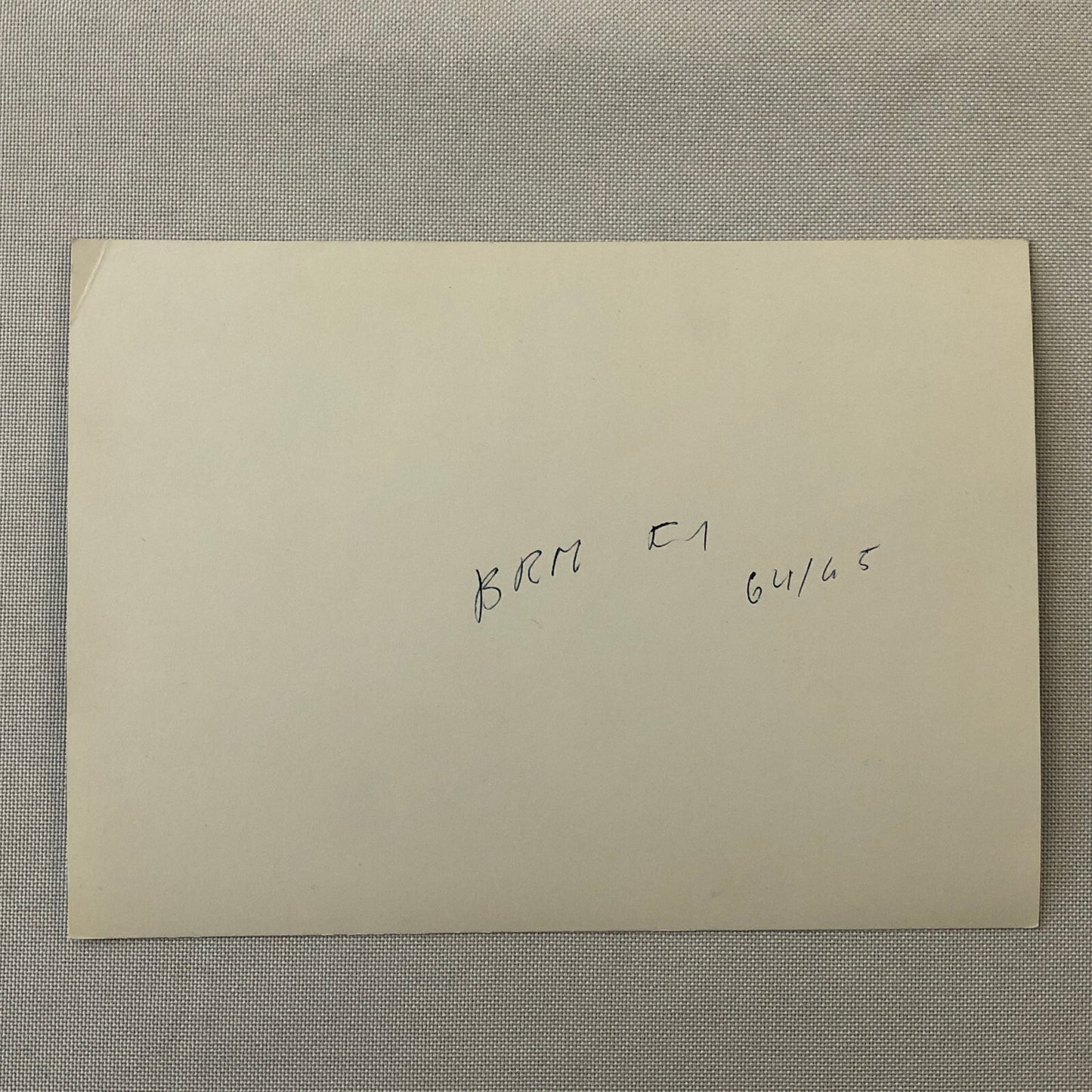 Vintage Racing Photo Photograph BRM Car