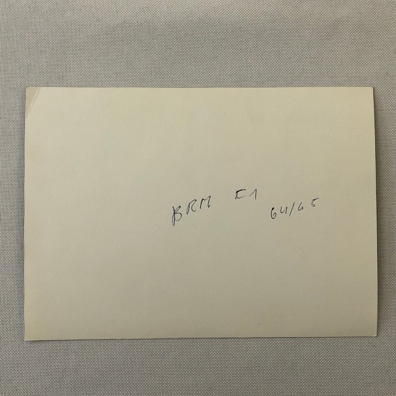 Vintage Racing Photo Photograph BRM Car