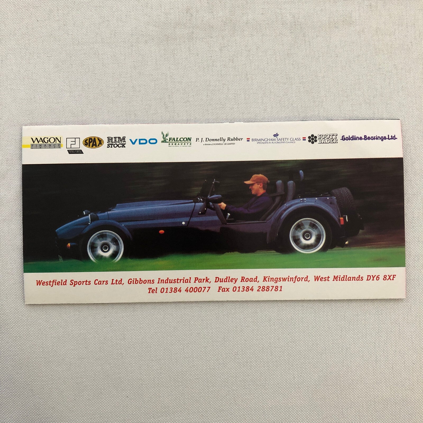 Westfield Kit Car Sports Cars Sales Brochure Catalog SEiGHT 1600 1800