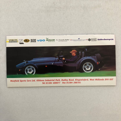 Westfield Kit Car Sports Cars Sales Brochure Catalog SEiGHT 1600 1800