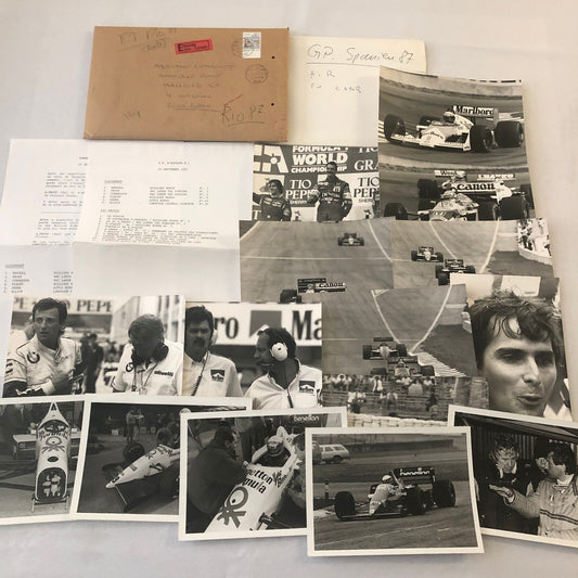 1987 Grand Prix Formula One F1 Racing Photo Lot of 15 Brazil Spain Spanish