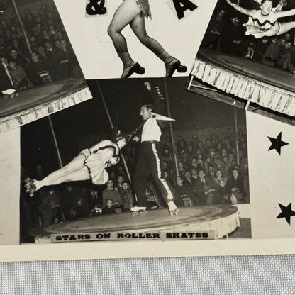 Vintage Rollerskating Roller Skate Act Photo Photograph Lauren and Angelo