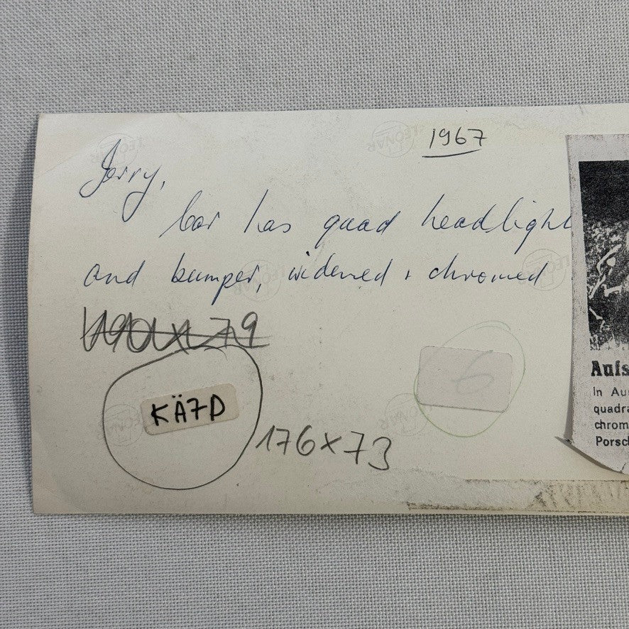 Vintage Custom Volkswagen Beetle Convertible Car Photo Photograph