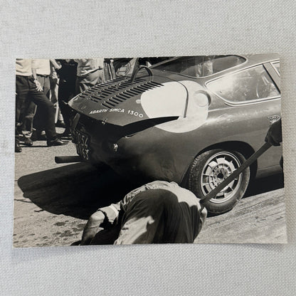 Abarth Simca 1300 Racing Car Photo Photograph Vintage Print
