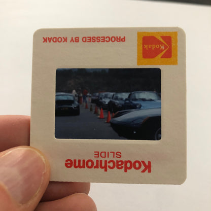 Porsche 911 Car Show or Autocross 35mm Photo Slide Vintage 1981