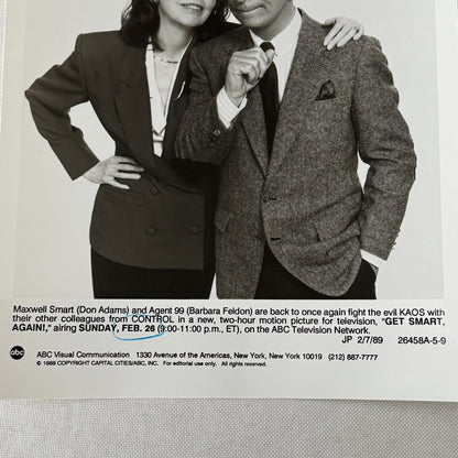 Get Smart Television TV Press Photo Photograph Don Adams Barbara Feldon 1989