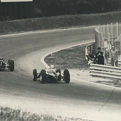 Vintage Grand Prix Car Racing Photo Photograph - Graham Hill + Bernard Cahier 