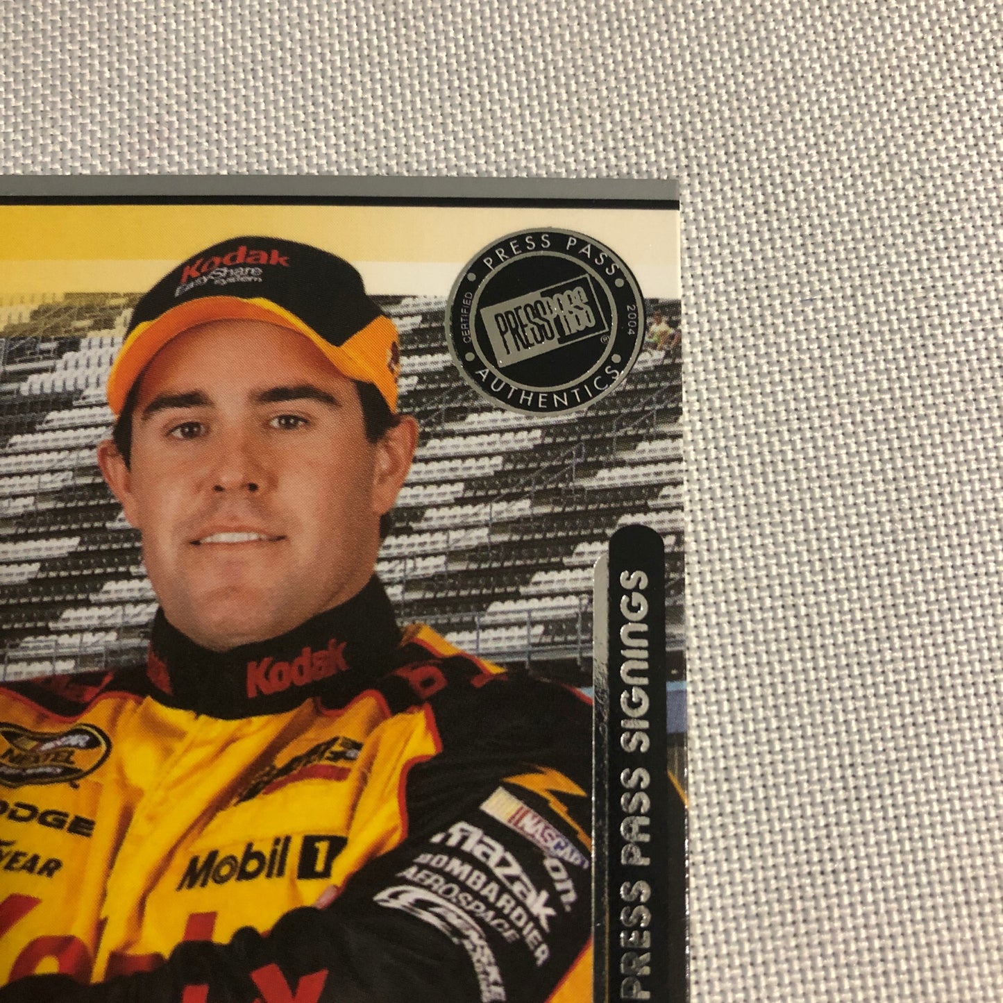 2004 Press Pass Signings Brendan Gaughan Autograph Auto Signed Card NASCAR