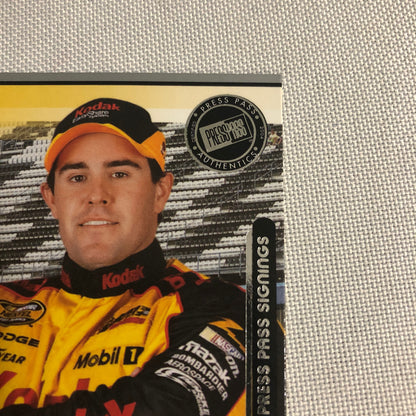 2004 Press Pass Signings Brendan Gaughan Autograph Auto Signed Card NASCAR