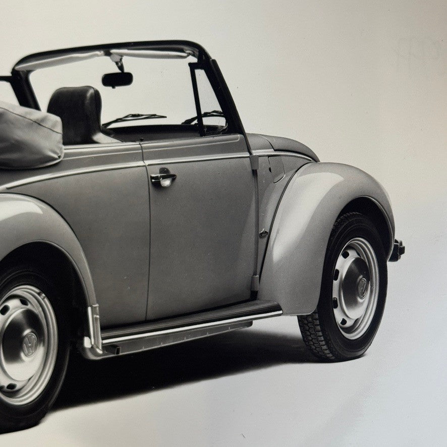 Vintage Volkswagen Beetle Convertible VW Bug Car Photo Photograph Cabriolet