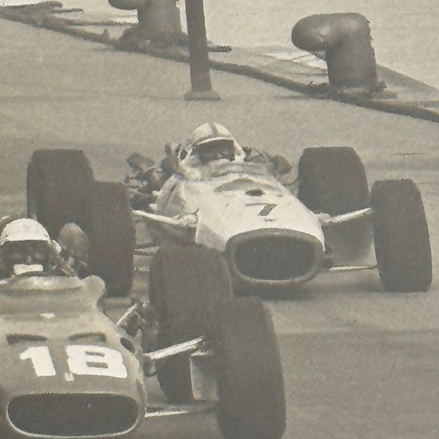 1967 Monaco Grand Prix Racing Photo John Surtees Bruce McLaren Lorenzo Bandini