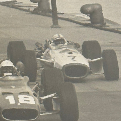 1967 Monaco Grand Prix Racing Photo John Surtees Bruce McLaren Lorenzo Bandini