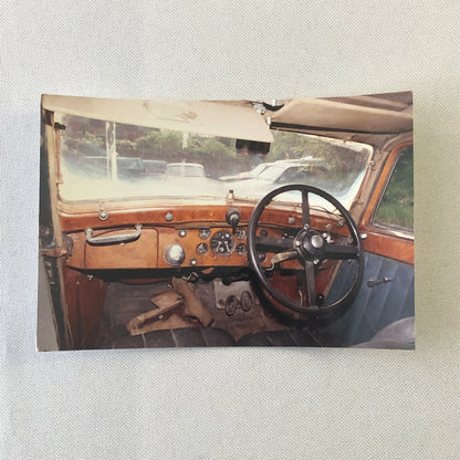 Vintage 1937 Bentley 4 1/4 Litre Park Ward Saloon Car Barn Find Photo Lot of 3