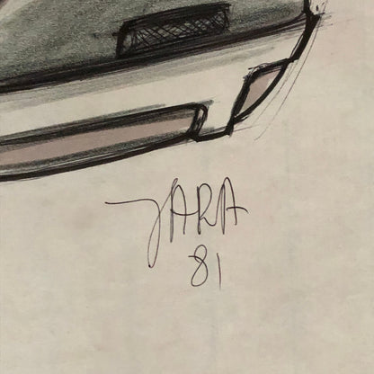 Styling Concept Automobile Illustration Art Drawing Sketch Seat Design 1981 Ford