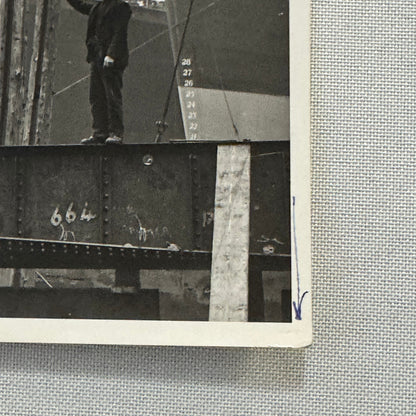 Vintage Ship Building Press Photo Photograph Boat Vessel Propellor Bracket UK