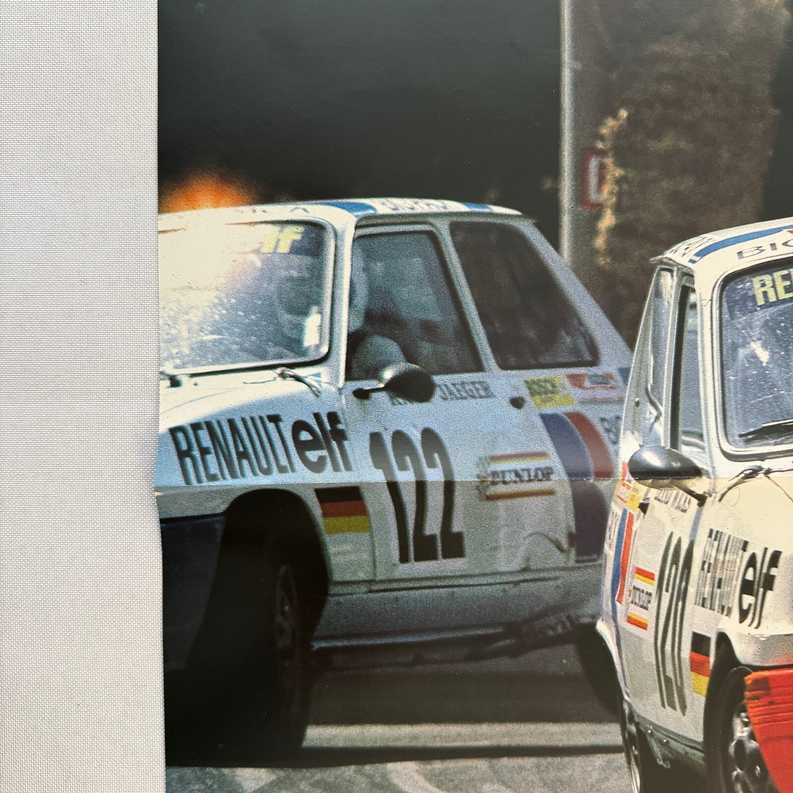 Vintage Renault 5 ELF Racing Poster