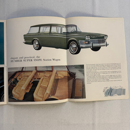 Humber Super Snipe and Humber Imperial Car Sales Brochure Catalog Vintage