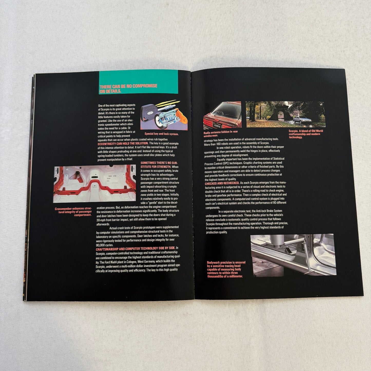 Merkur Scorpio Car Sales Brochure Catalog Advertising