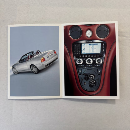2001 Maserati Spyder Convertible Press Kit Brochure Photo CD Frankfurt Autoshow